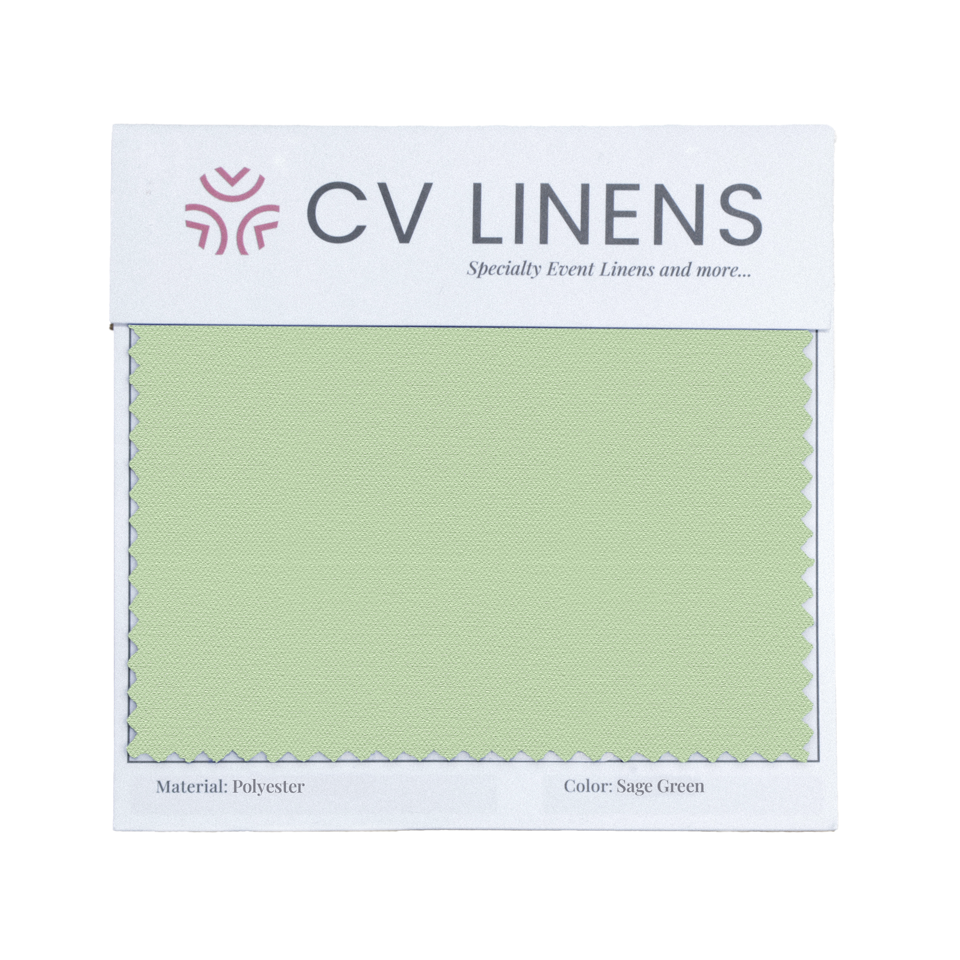 Polyester Swatch Card Sage Green