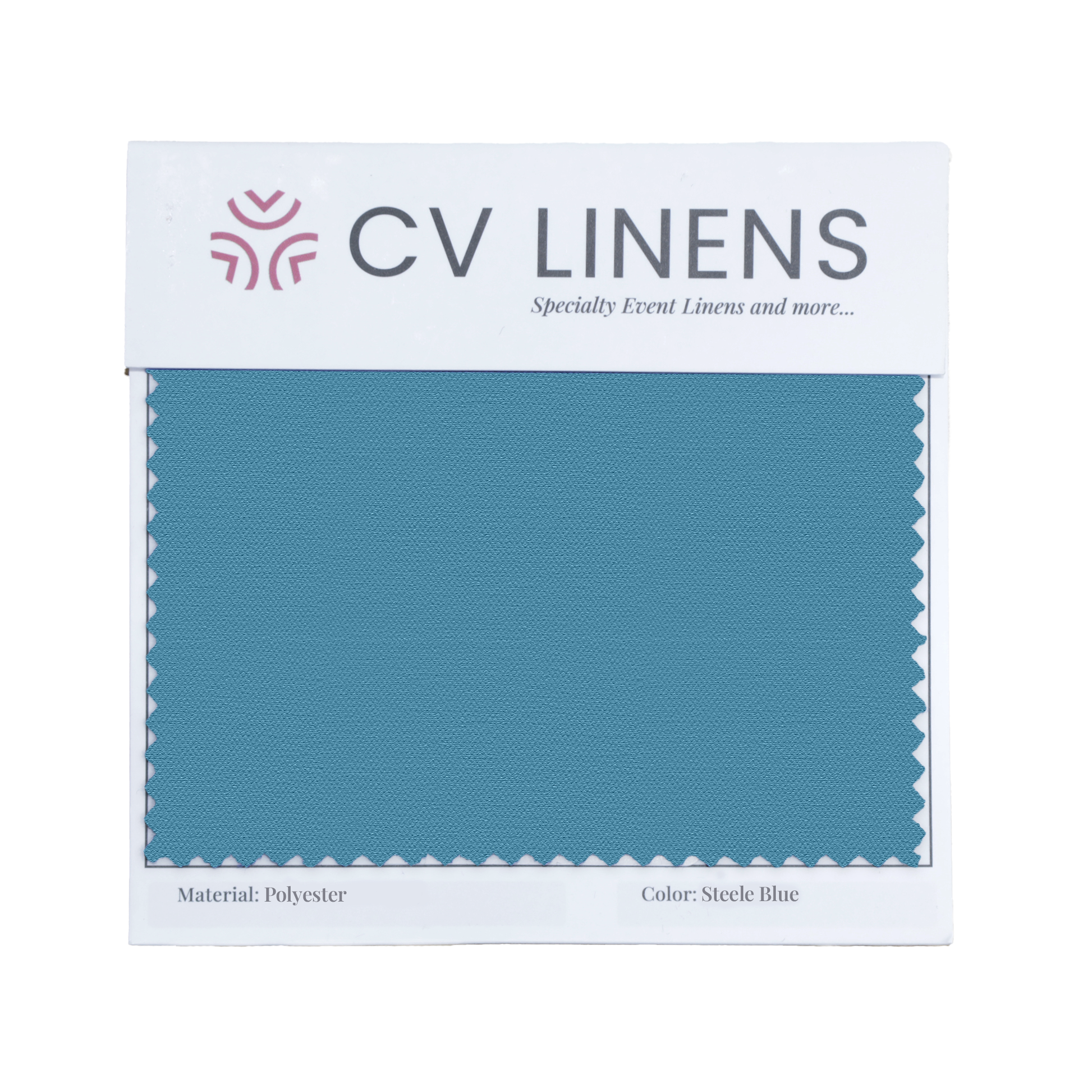Polyester Swatch Card - Steele Blue
