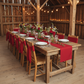Polyester Table Runner - Apple Red