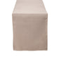 Polyester Table Runner Taupe end view
