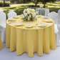 Polyester 120" Round Tablecloth - Canary Yellow