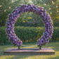 2 pcs/pk Premade Flower Backdrop Arch/Table Runner Decor Pastel Yellow on round arch