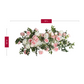Premade Flower Backdrop Arch/Table Runner Decor - Light Pink & White
