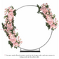 Premade Flower Backdrop Arch/Table Runner Decor - Pink
