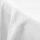 Premium 120" Round White Spun Polyester Tablecloth close up