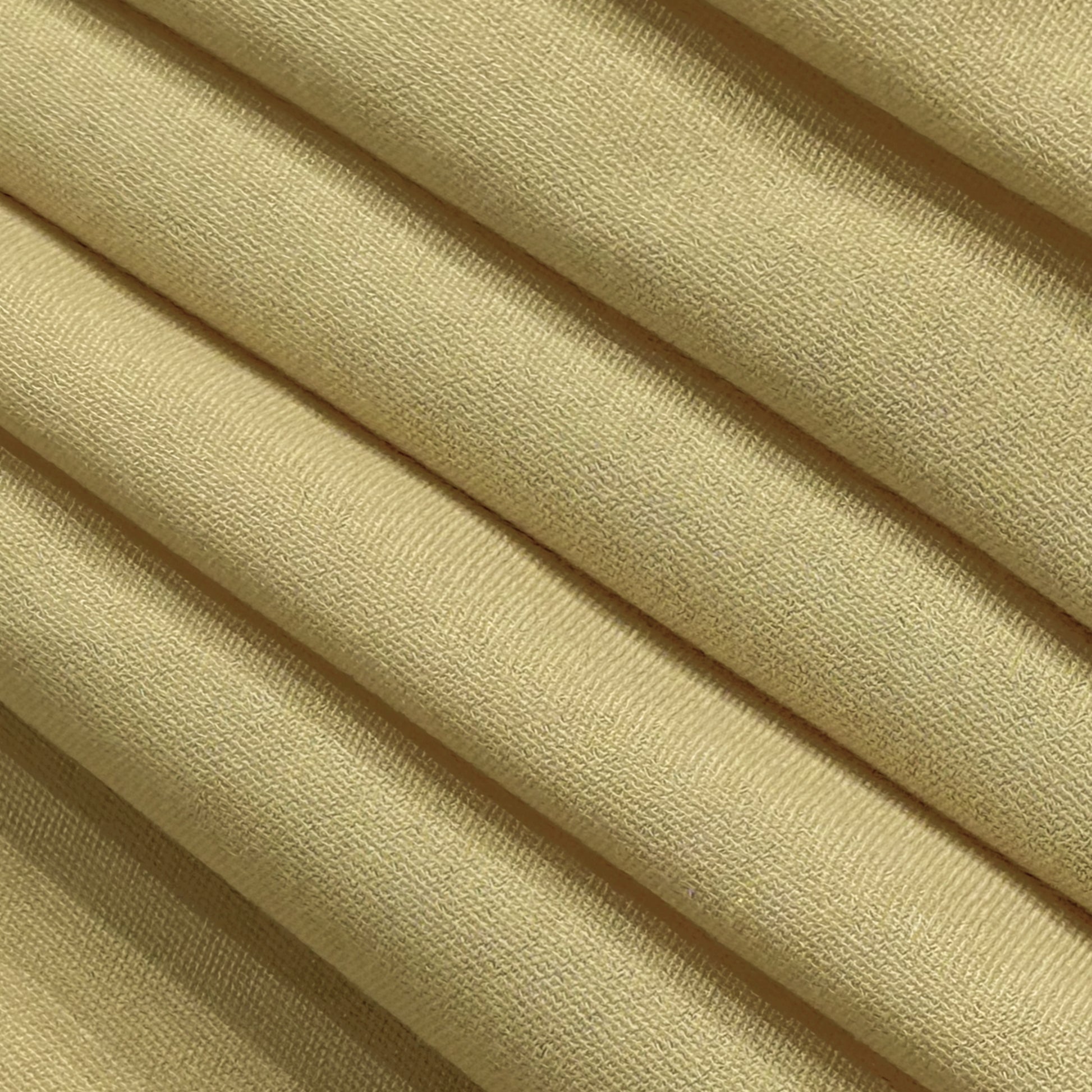 Premium 90"x156" Rectangular Champagne Spun Polyester Tablecloth fabric close up