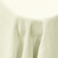 Premium 90"x156" Rectangular Ivory Spun Polyester Tablecloth close up