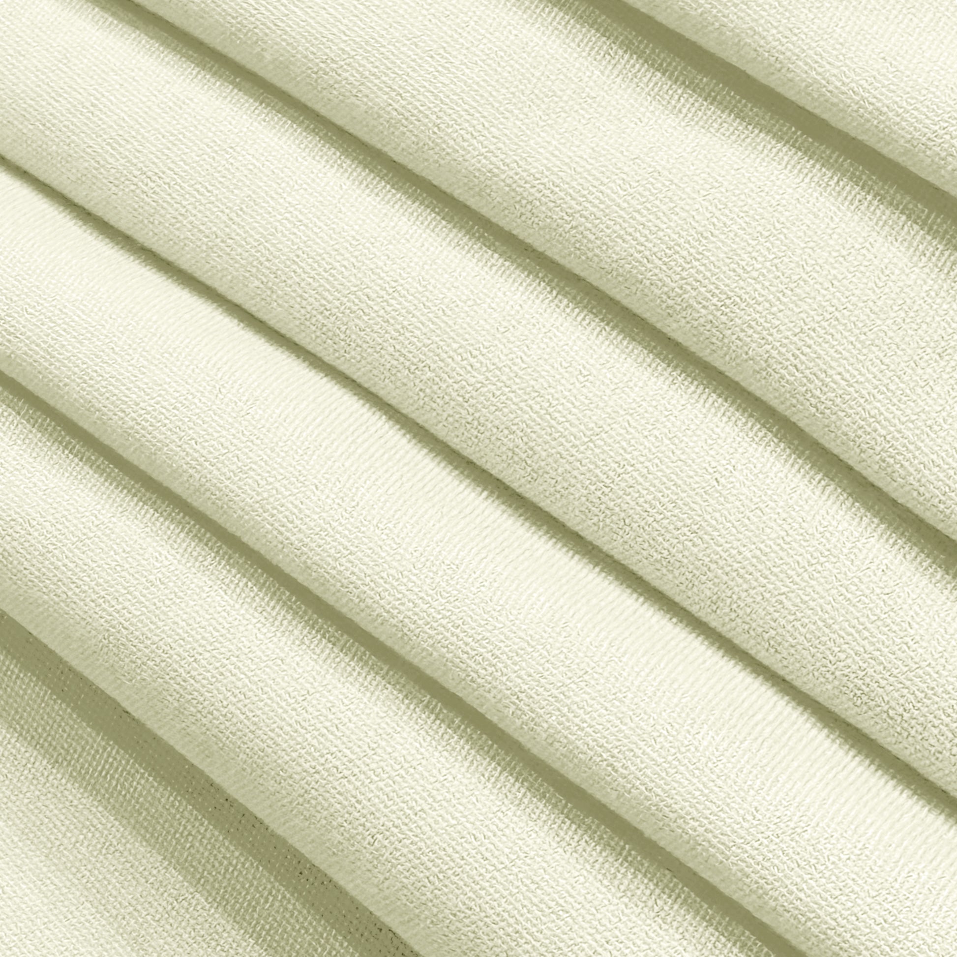 Premium 90"x156" Rectangular Ivory Spun Polyester Tablecloth fabric close up