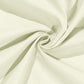 Premium 90"x156" Rectangular Ivory Spun Polyester Tablecloth fabric