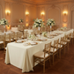 Premium 90"x156" Rectangular Ivory Spun Polyester Tablecloth