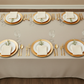 top view of Premium Linen-Look Panama Weave 90"x132" Rectangle Tablecloth - Beige