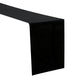 Premium Linen-Look Panama Weave Table Runner Black angled view