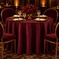 Premium Polyester 108" Round Tablecloth - Cabernet