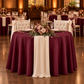 Premium Polyester 108" Round Tablecloth - Cabernet