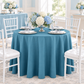 Premium Polyester 108" Round Tablecloth - Steele Blue