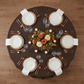 Premium-Polyester-120-Round-Tablecloth-Chocolate-Brown | napkin | charger plates | wine goblets |