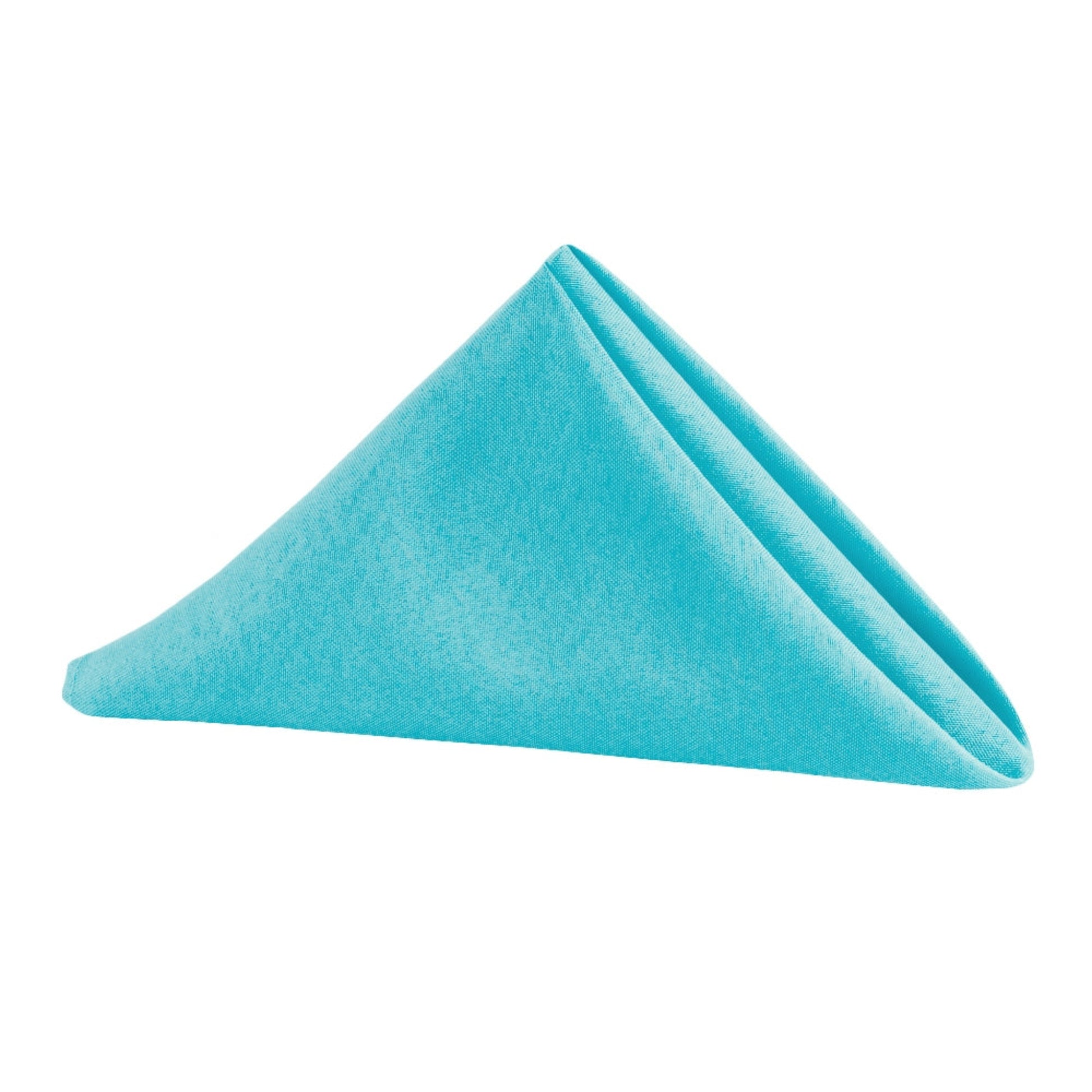 Premium Polyester Napkin 19"x19" - Aqua Blue