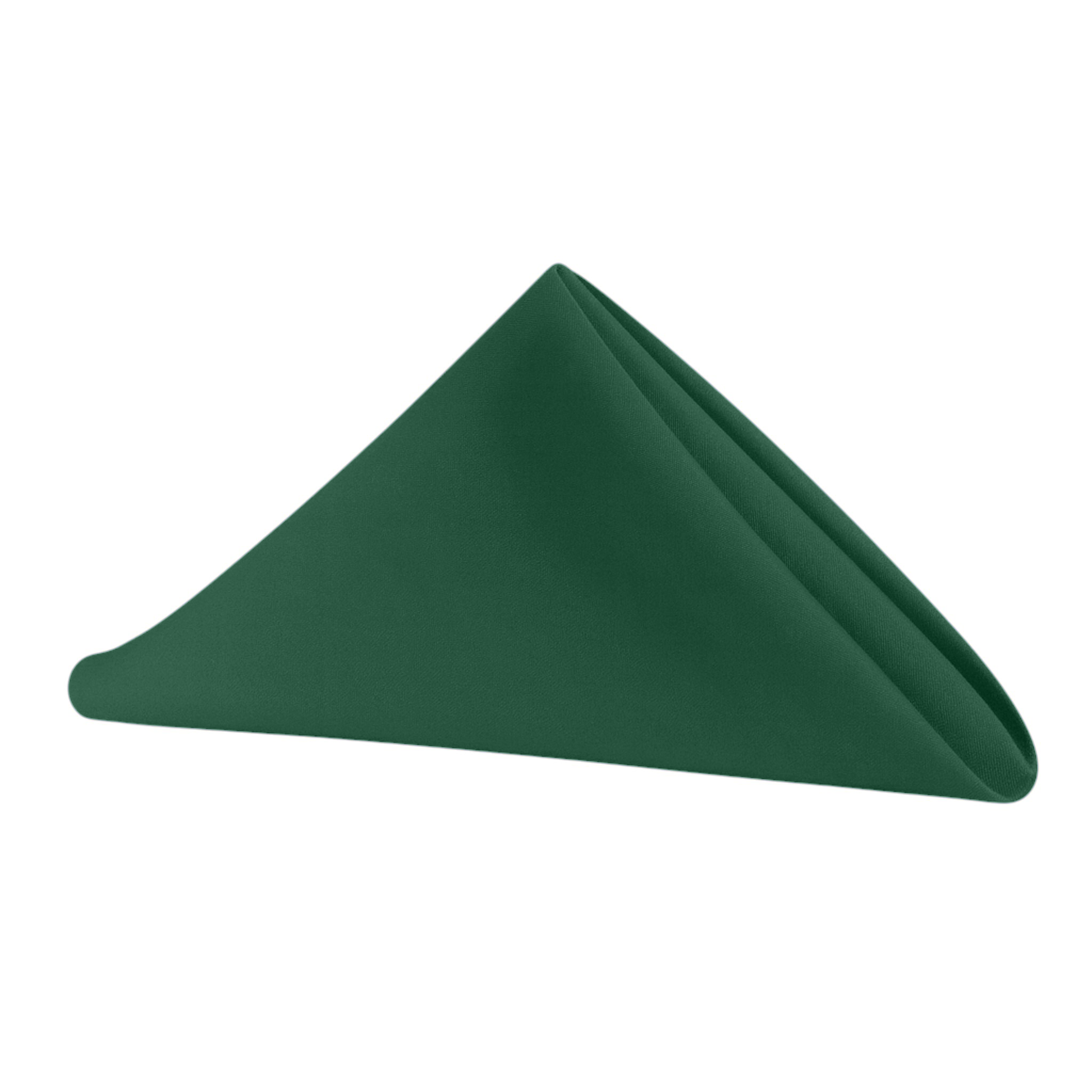 Premium Polyester Napkin 19"x19" - Forest Green triangle fold