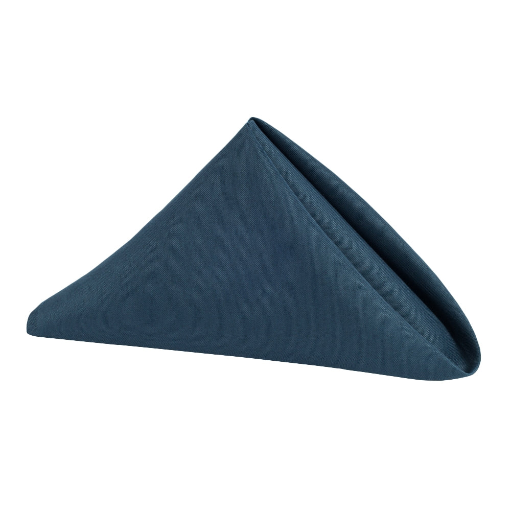 Premium Polyester Napkin 19"x19" - Navy Blue - CV Linens