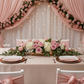 engagement setup with Premium Polyester Napkin 20"x20" - Pink
