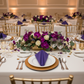 Premium Polyester Napkin 20"x20" - Royal Purple for a birthday table setup