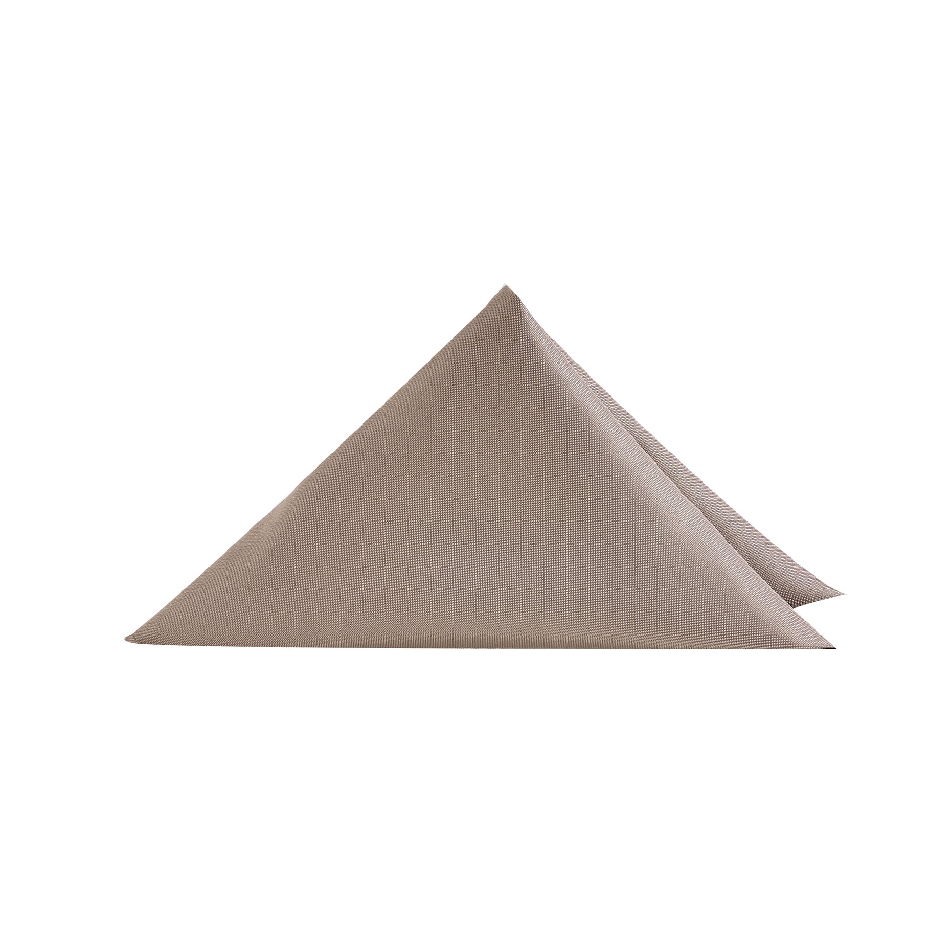 Premium Polyester Napkin 20"x20" - Taupe triangle fold