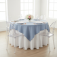 Premium Polyester Square 54" Overlay/Tablecloth - Dusty Blue
