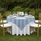 Premium Polyester Square 54" Overlay/Tablecloth - Dusty Blue