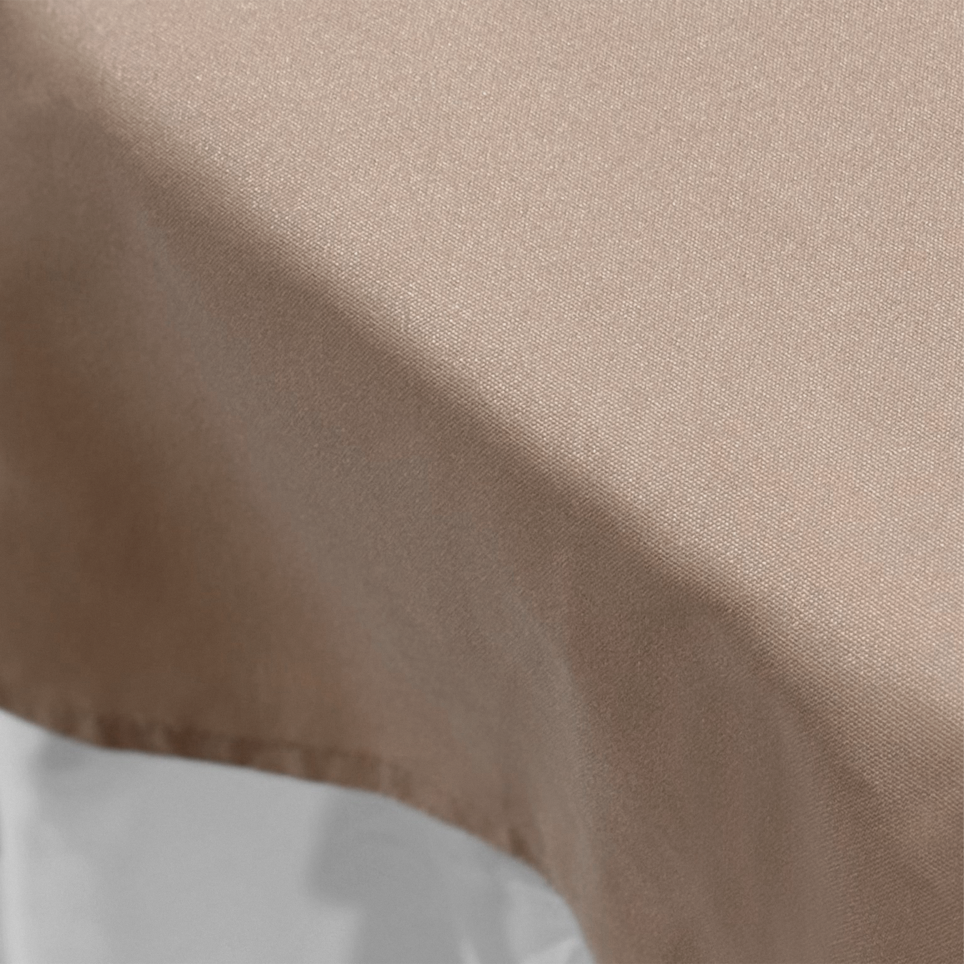 Premium Polyester Square 72" Overlay/Tablecloth Taupe close up
