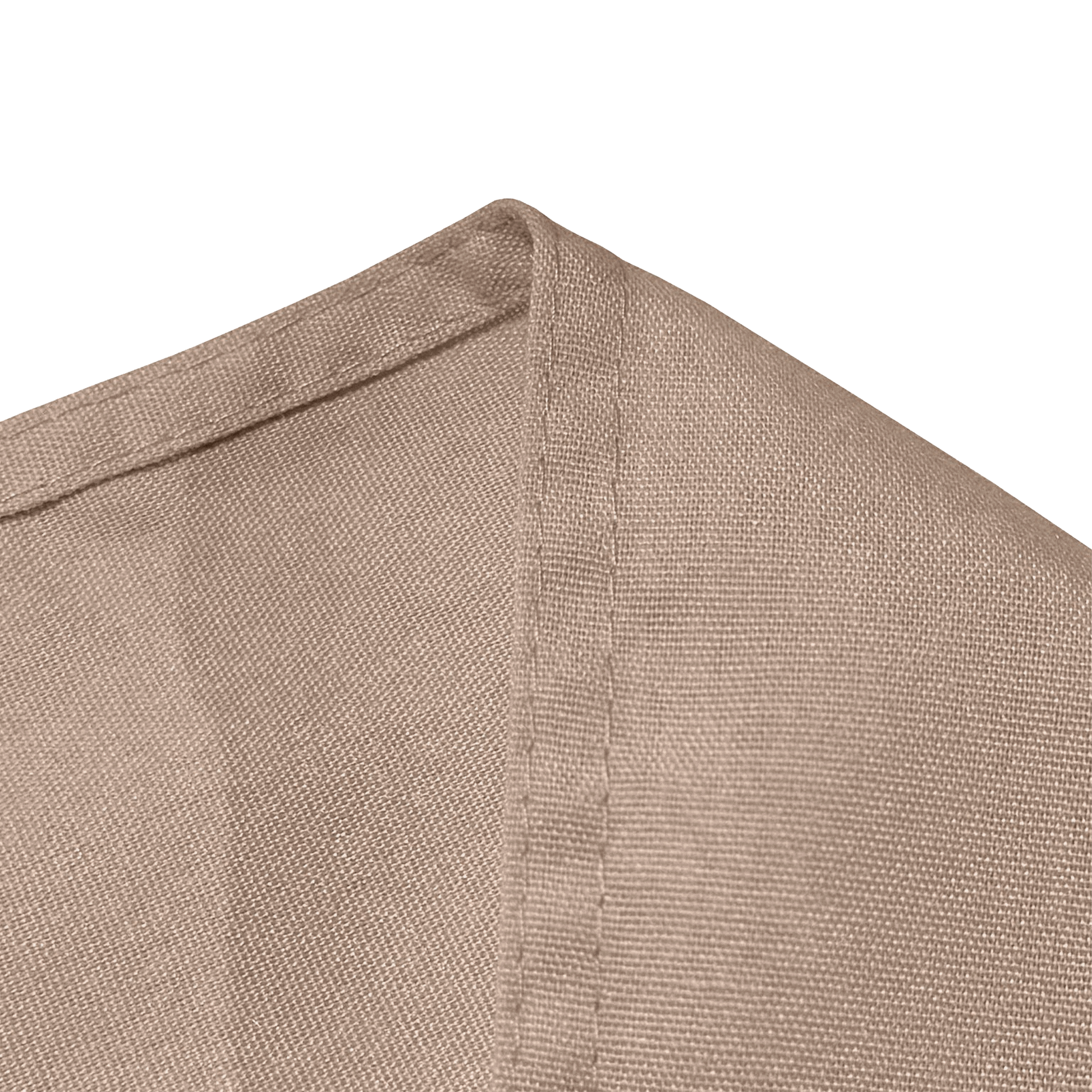 Premium Polyester Square 72" Overlay/Tablecloth Taupe hemmed finish