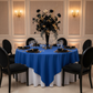 Premium Polyester Square 90"x90" Overlay/Tablecloth - Royal Blue