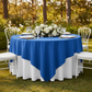 Premium Polyester Square 90"x90" Overlay/Tablecloth - Royal Blue
