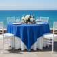 Premium Polyester Square 90"x90" Overlay/Tablecloth - Royal Blue