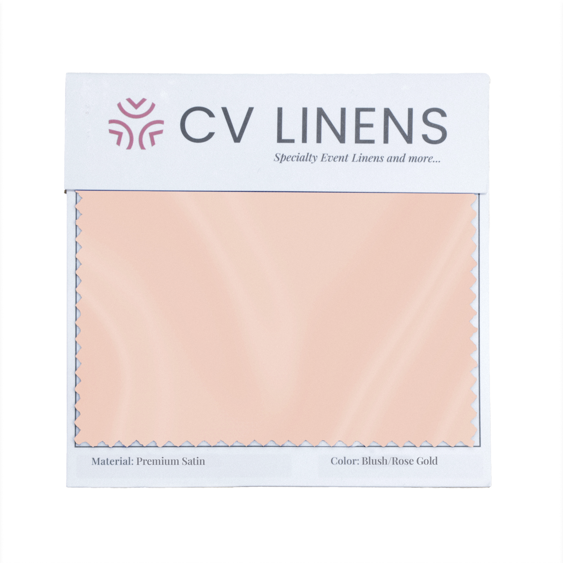 Premium Satin Swatch Card - Blush/Rose Gold