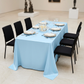 Baby blue premium satin 90x132 gala table