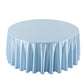 Premium Satin (Wrinkle-Resistant) 108" Round Tablecloth Baby Blue top view