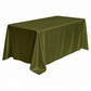 Premium Satin (Wrinkle-Resistant) King 108"x156" Rectangular Tablecloth - Olive Green