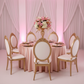 Premium Satin (Wrinkle-Resistant) 120" Round Tablecloth - Blush/Rose Gold