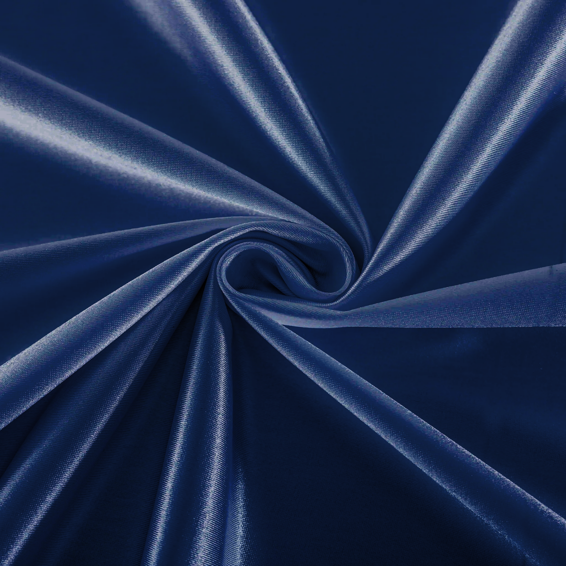 Premium satin wrinkle resistant fabric navy blue