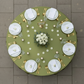 Premium Satin (Wrinkle-Resistant) 120" Round Tablecloth - Olive Green Top View