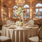 Premium Satin (Wrinkle-Resistant) 132" Round Tablecloth - Champagne