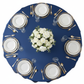 Premium Satin (Wrinkle-Resistant) 132" Round Tablecloth - Navy Blue
