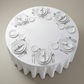 Premium Satin (Wrinkle-Resistant) 132" Round Tablecloth - White