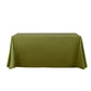 Premium Satin (Wrinkle-Resistant) 90"x156" Rectangular Tablecloth - Olive Green - White Background