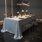 Premium Satin (Wrinkle-Resistant) 90"x156" Rectangular Tablecloth - White
