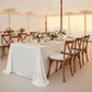 Premium Satin (Wrinkle-Resistant) 90"x156" Rectangular Tablecloth - White