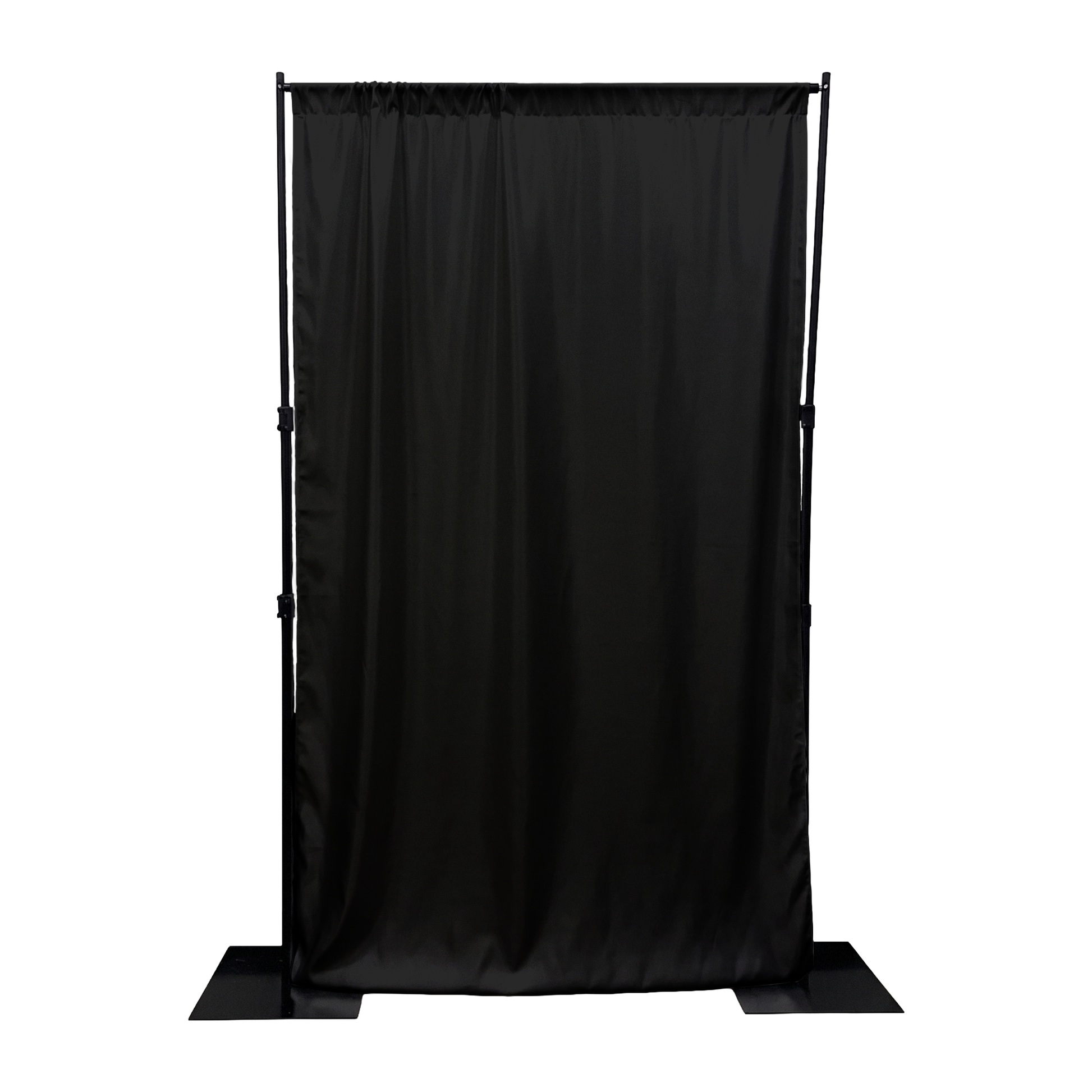 Premium Satin (Wrinkle-Resistant) Backdrop Panel/Drape - Black