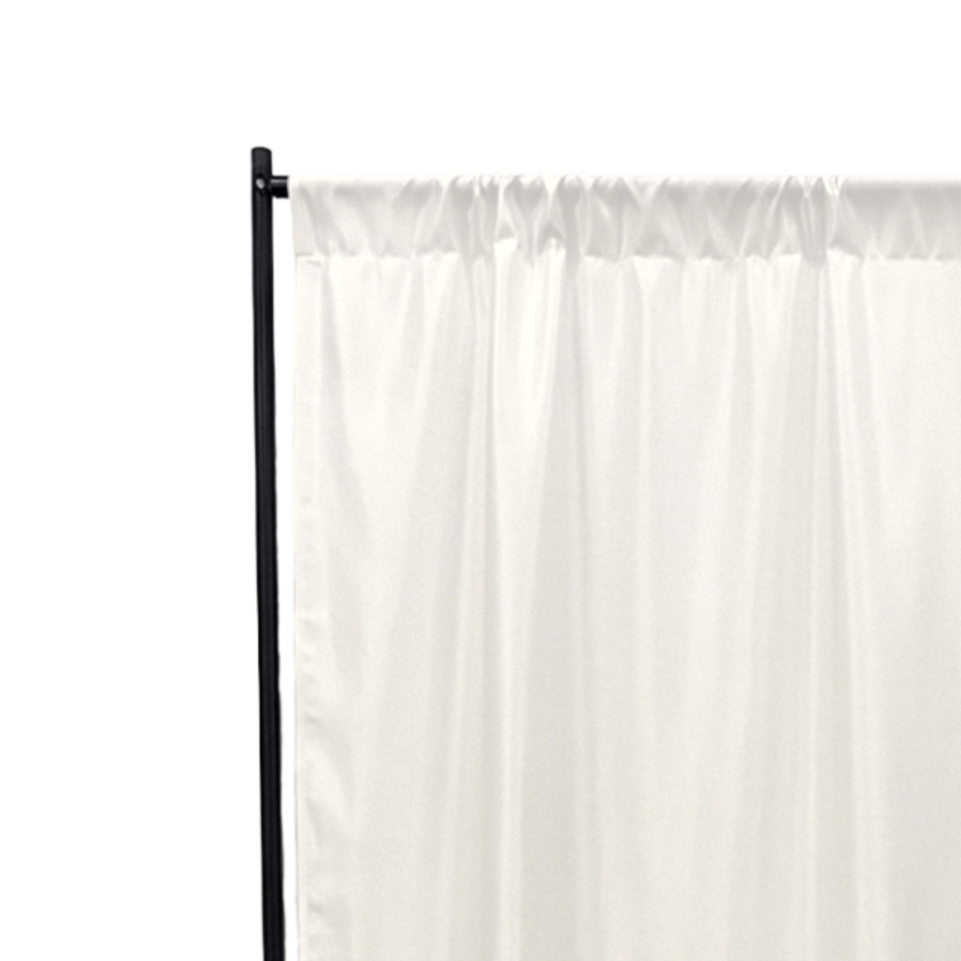 Premium Satin (Wrinkle-Resistant) Backdrop Panel/Drape Ivory close up