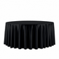 Premium Satin (Wrinkle-Resistant) Round Tablecloth Black