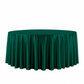 Premium Satin (Wrinkle-Resistant) Round Tablecloth Emerald Green full view
